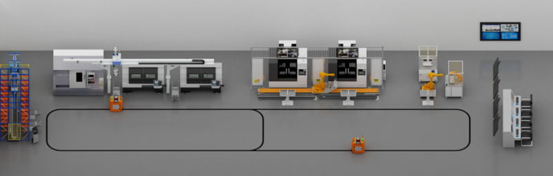 LGJ-SJ17智能機器人個性化定制多智能體生產線