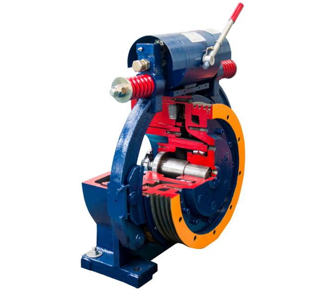 永磁同步無齒曳引機解剖模型