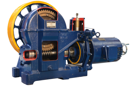 永磁同步無齒曳引機(jī)解剖模型